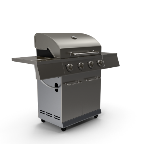 Asador de metal