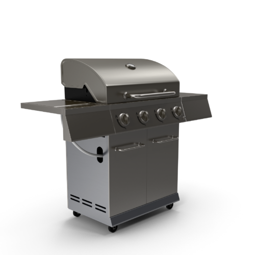 Asador de metal